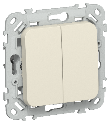 FLITE Выключатель жалюзи 10А ВЖ52-2-0-ФлСл сливочный IEK