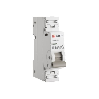 Выключатель автоматический однополюсный 1P 16 А (В) 4.5kA ВА 47-63N M634116B PROXIMA EKF