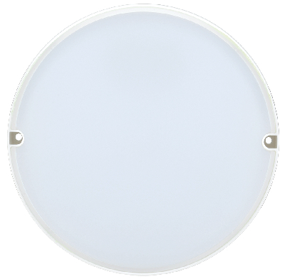 Светильник светодиодный ДБП-8w 4000К 760Лм IP54 круглый пластиковый белый