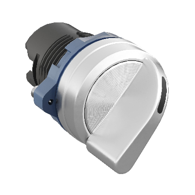 Головка переключателя на 2 положения с фиксацией стандартная ручка, черный, алюминий