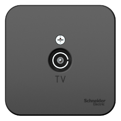 Коннектор ТВ BLANCA с изолирующей пластиной, антрацит