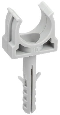 ELASTA Держатель с защелкой и дюбелем CT16 (без винта) IEK
