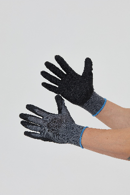Перчатки полиэстеровые с латексным покрытием VE630 р.09