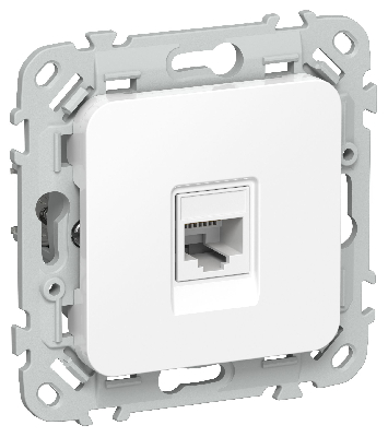 FLITE Розетка компьютерная RJ45 категория 6 UTP РК6-1-0-ФлБ белый IEK
