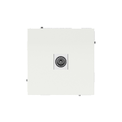 Розетка TV одиночная, KANT, белая магнолия