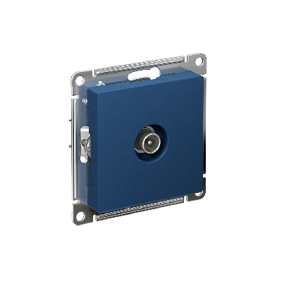 ATLASDESIGN TV РОЗЕТКА оконечная 1DB, механизм, АКВАМАРИН