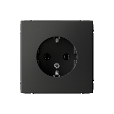 ARTGALLERY розетка с заземлением, 16А, механизм, базальт