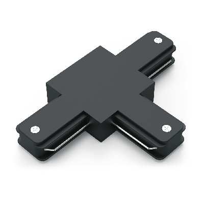 Коннектор для трековых шинопроводов AC 220В Черный IP20 Т-образный Track Gauss