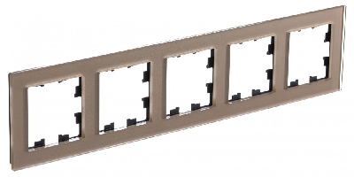 ATLASDESIGN NATURE рамка пятипостовая, ОРГАНИЧЕСКОЕ СТЕКЛО ШАМПАНЬ