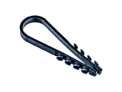Дюбель-хомут для круглого кабеля черный 11-18Jazzway (100 шт/уп)