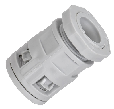 ELASTA Муфта вводная для гофрированных труб MVN16 IP40 серая IEK