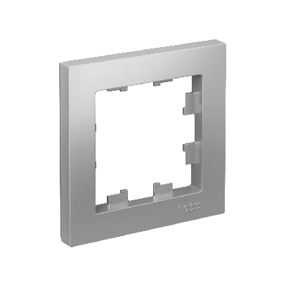 Рамка однопостовая ATLASDESIGN алюминий