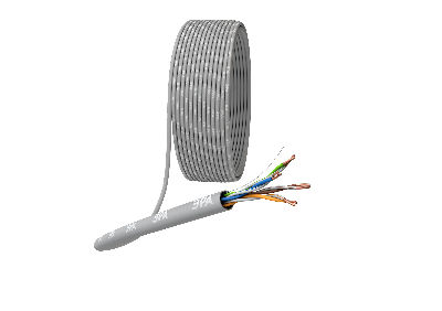 Кабель витая пара U/UTP 4x2x24 AWG Cat5e CU PVC 305м U-4-PVC