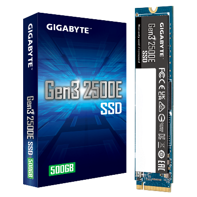 Накопитель SSD M.2 2280 500GB Gigabyte G325E, PCIe 3.0 x4, NVMe 1.3