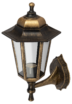 Светильник настенный НБУ 06-60-001 шестигранный под бронзу IP44 Е27 max60Вт