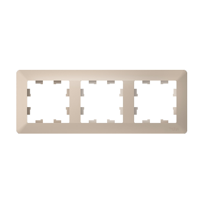 ATLASDESIGN AIR 3-постовая РАМКА, ПЕСОЧНЫЙ/дымчатый белый