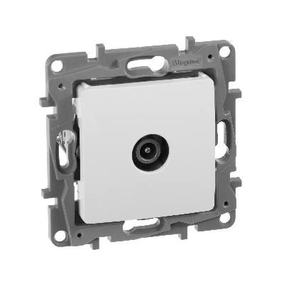 Розетка TV оконечная белый ETIKA