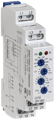 Реле фаз ORF-06D 3ф. 2 конт. 127-265В AC с контр нейтр.