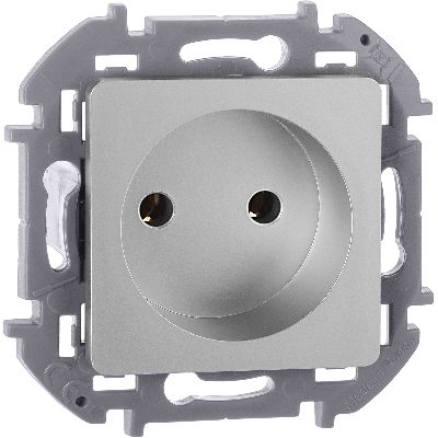 Розетка 2К 16 А 250 В~ INSPIRIA алюминий