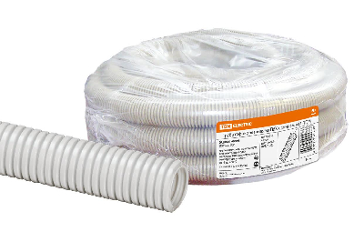 Труба гофрированная ПВХ d 32 с зондом (50 м) легкая