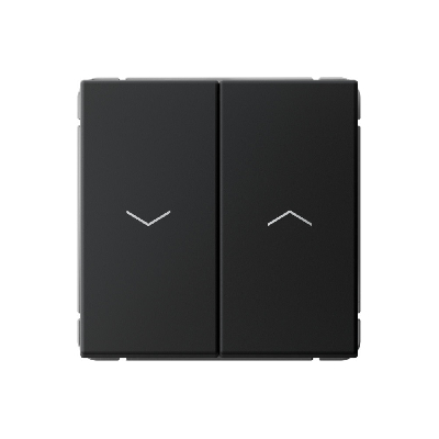 ARTGALLERY 2-клавишный ВЫКЛЮЧАТЕЛЬ ДЛЯ ЖАЛЮЗИ, 2х сх.4, 10А, механизм, быстрозажимные клеммы, КАРБОН