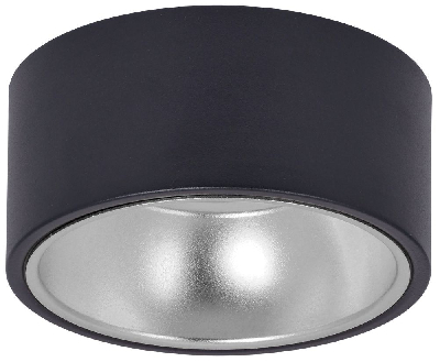 LIGHTING Светильник 4017 накладной потолочный под лампу GX53 черный/хром IEK
