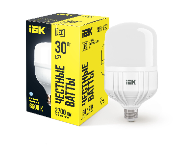 Лампа светодиодная LED 30вт Е27 дневной