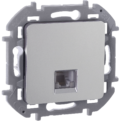 Телефонная розетка RJ11 INSPIRIA алюминий