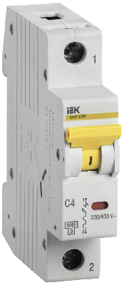KARAT Автоматический выключатель ВА47-60M 1P C 4А 6кА IEK