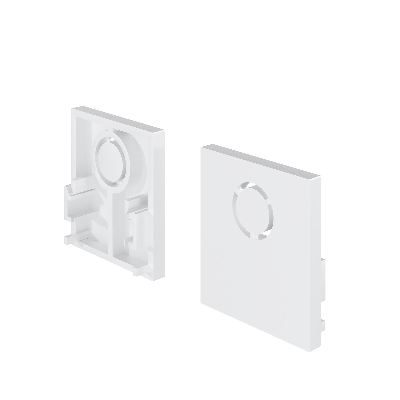 Заглушки для накладного низкопрофильного шинопровода Exility 2шт