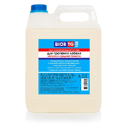 Смазка BiorTG 100, для монтажа легких и средней тяжести кабелей,  5 кг