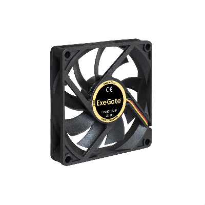 Вентилятор для корпуса 12В DC, 60x60x15 мм, 3pin, 3500RPM, 24dBA, подшипник скольжения