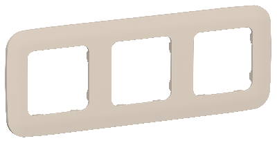 FLITE ARTISTIC Рамка 3-местная РУ-3-А-ФлЛ льняной IEK