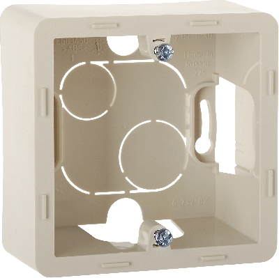 Коробка накладного монтажа 1 пост INSPIRIA слоновая кость