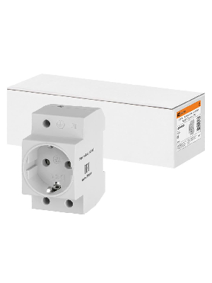 Розетка с заземляющим контактом РАр10-3-ОП Shuko