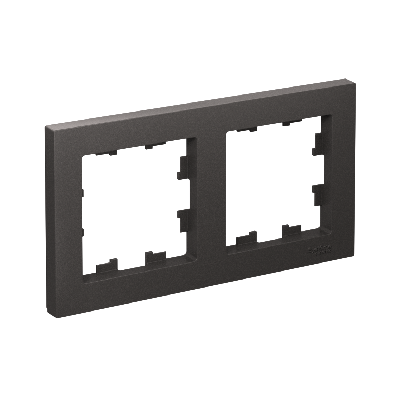 ATLASDESIGN 2-постовая РАМКА, универсальная, БАЗАЛЬТ