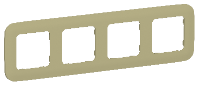 FLITE ARTISTIC Рамка 4-местная РУ-4-А-ФлО оливковый IEK