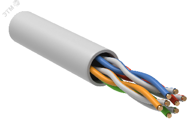 Витая пара U/UTP 5E 4х2х0.52 LSLTx белый (305м) РФ/Т
