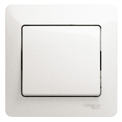 Выключатель одноклавишный, схема 1 перламутр в сборе