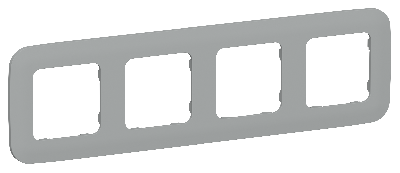 FLITE ARTISTIC Рамка 4-местная РУ-4-А-ФлС серый IEK