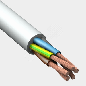 Провод ПВС  4х16+1x16 белый ТРТС