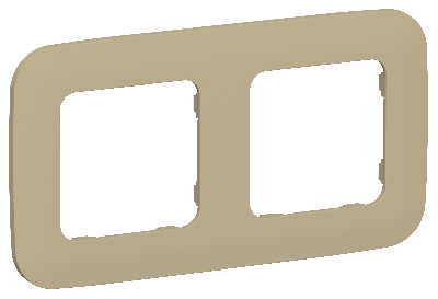 FLITE ARTISTIC Рамка 2-местная РУ-2-А-ФлХ хаки IEK