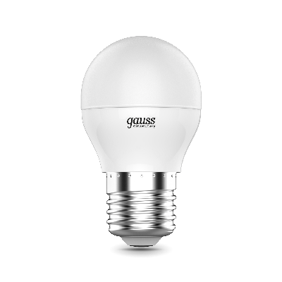 Лампа светодиодная LED 6 Вт 420 Лм 3000К теплая Е27 Шар Elementary Gauss