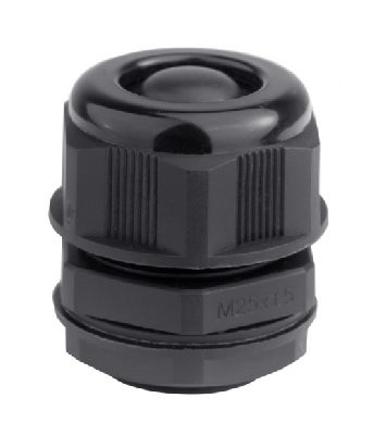 Кабельный ввод IP68 M25 с мембраной черный для    кабеля d.13-18mm