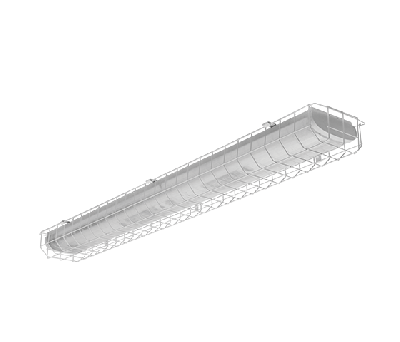 Светильник люминесцентный ЛПО-46-2х36-504 с решеткой призма компенсированный