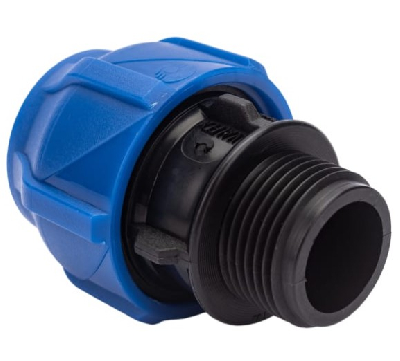 Муфта компрессионная соединительная ПНД НР 20х1/2 (300/50)