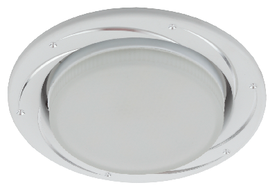 Светильник встраиваемый KL 77 AL/WH /1 под лампу Gx53 220V 13W серебро/белый (50/1000)