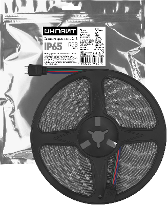 Лента светодиодная 14.4Вт/м 24В RGB IP65 60 LED/м OLS-5050 5м