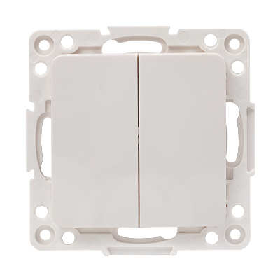 Стокгольм Механизм Выключателя 2-кл. проходного 10А белый