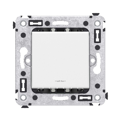 Avanti Переключатель одноклавишный в стену, ''Белое облако''